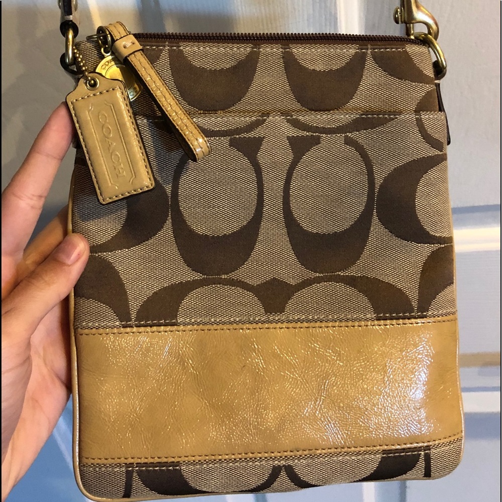 Cross body Coach purse.